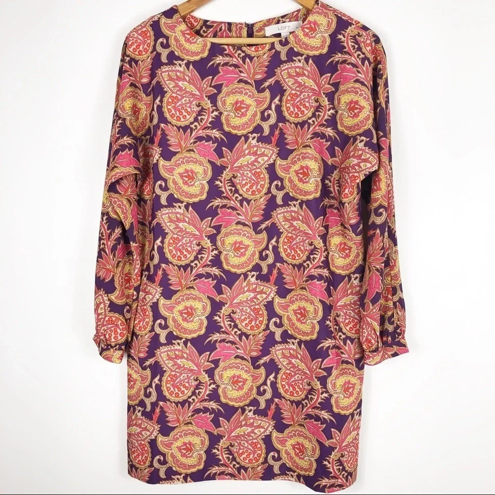 LOFT | Paisley Shift Dress